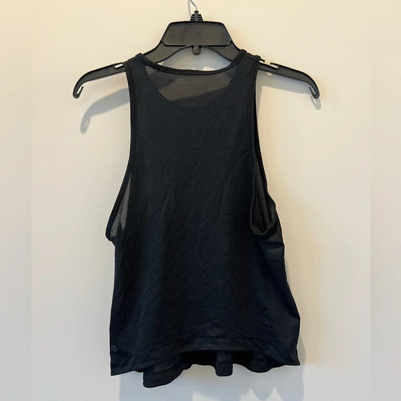 Lululemon Squad Goals Tank Trinity Mesh Black Loose Flowy Running Tank Small - Picture 2 of 3